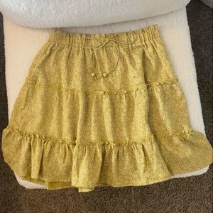 Promesa Floral Skirt with Ruffle Hem